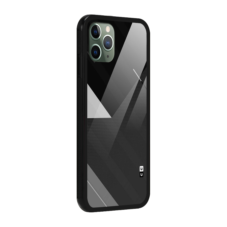 Slant Grey Glass Back Case for iPhone 11 Pro