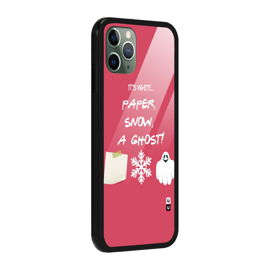 Snow Paper Glass Back Case for iPhone 11 Pro