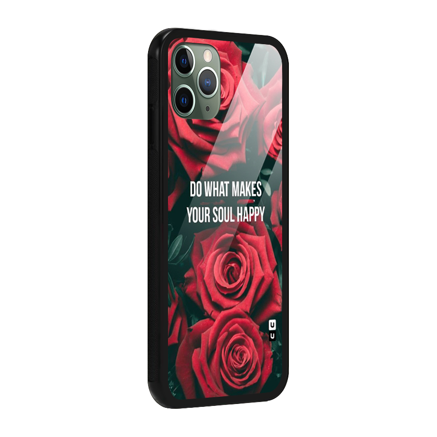Soul Happy Glass Back Case for iPhone 11 Pro