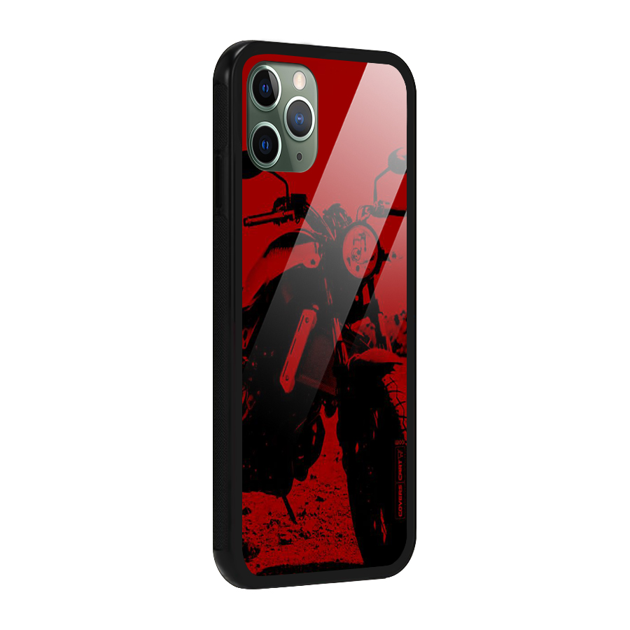 Stylish Ride Red Glass Back Case for iPhone 11 Pro