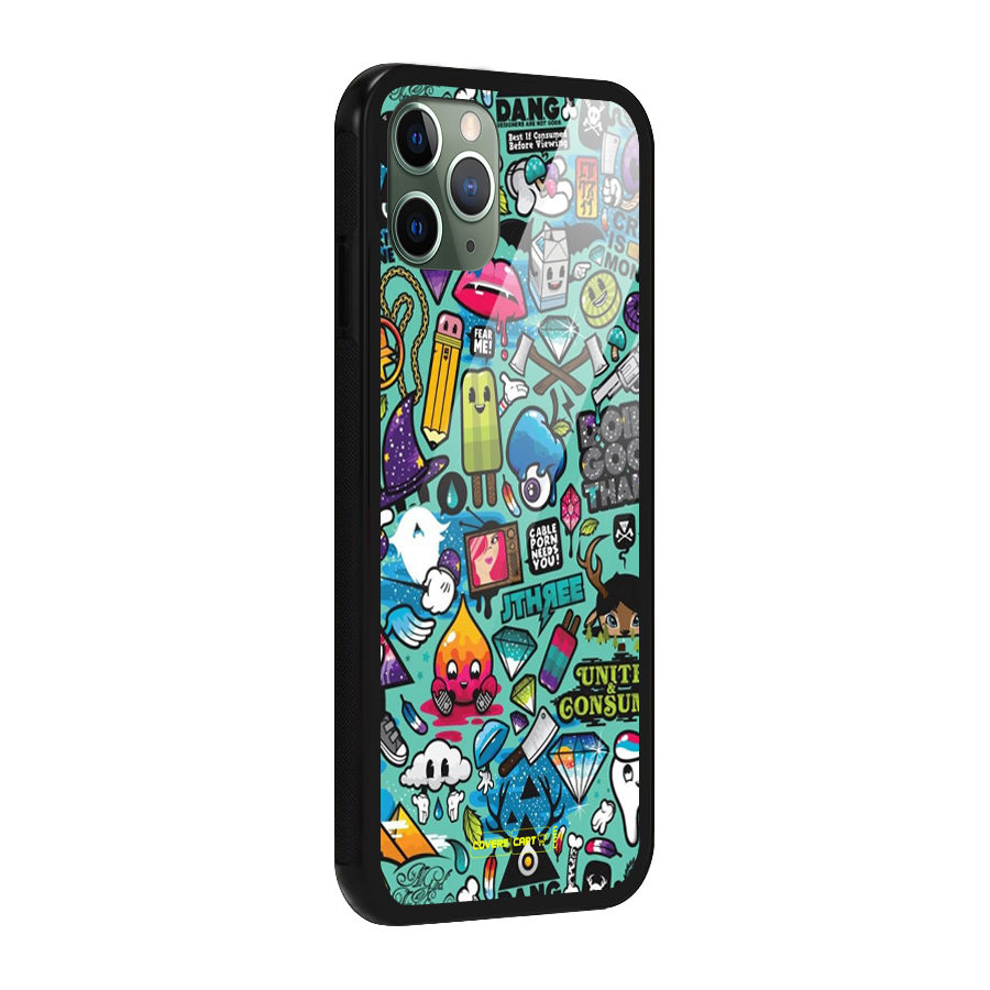 Sweet Candies Glass Back Case for iPhone 11 Pro