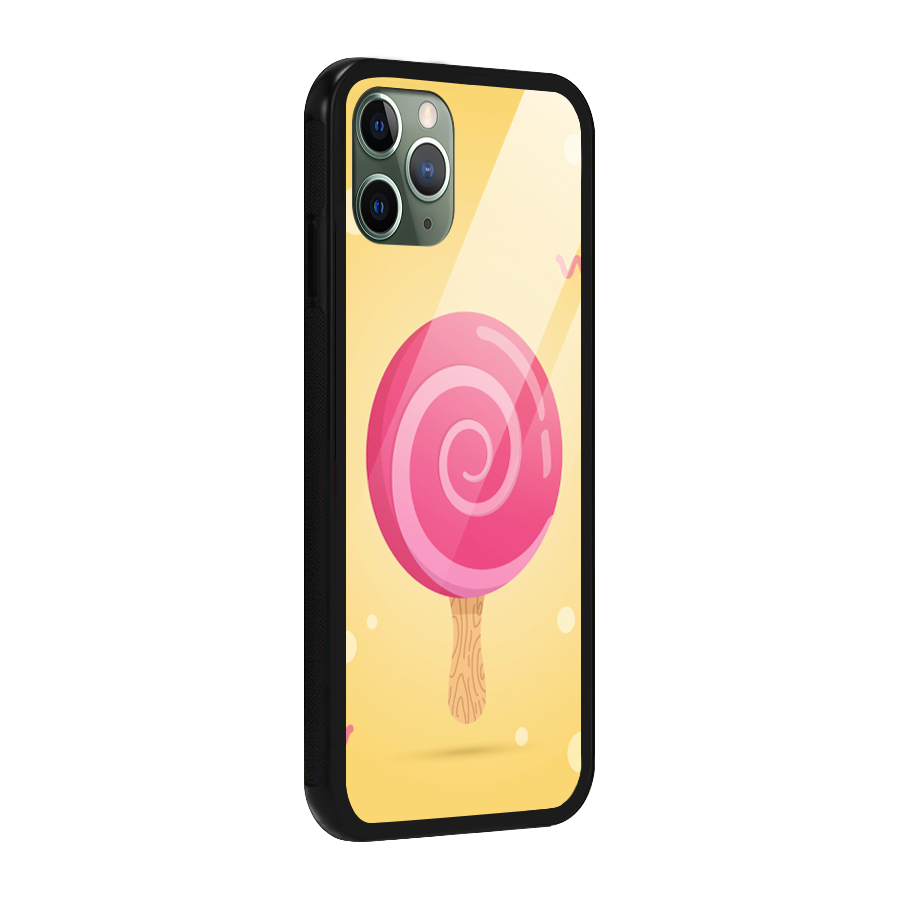 Swirl Ice Cream Glass Back Case for iPhone 11 Pro