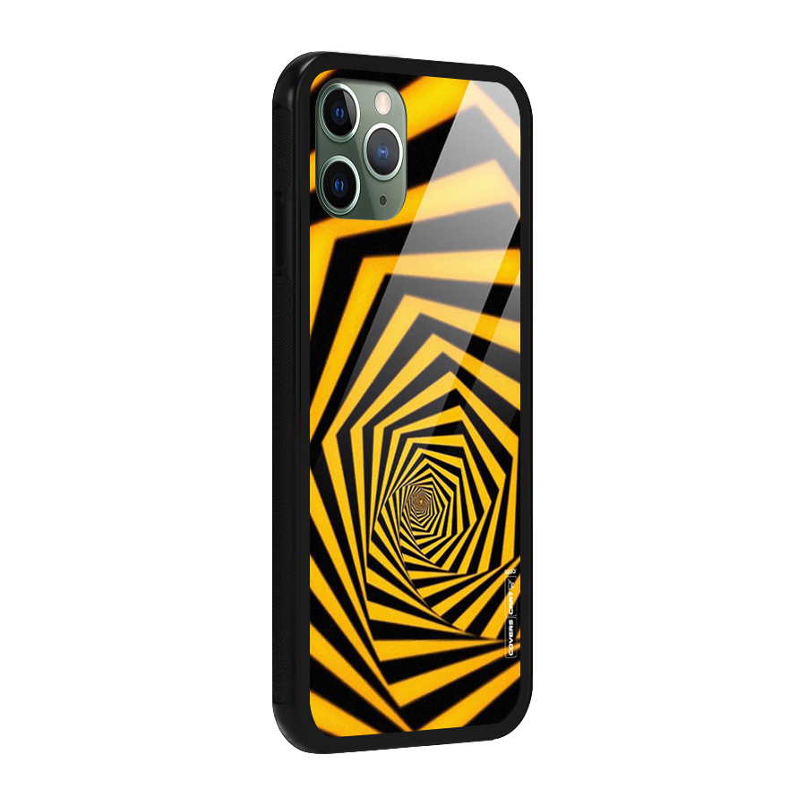 Taxi Pattern Glass Back Case for iPhone 11 Pro