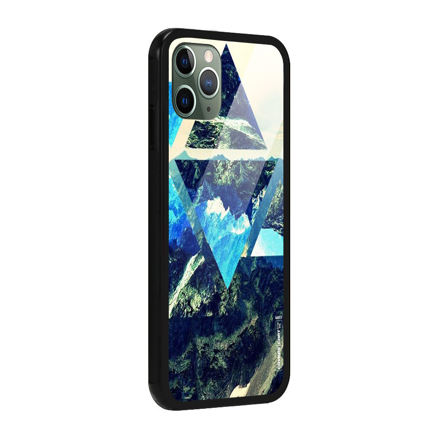 Triangular View Glass Back Case for iPhone 11 Pro