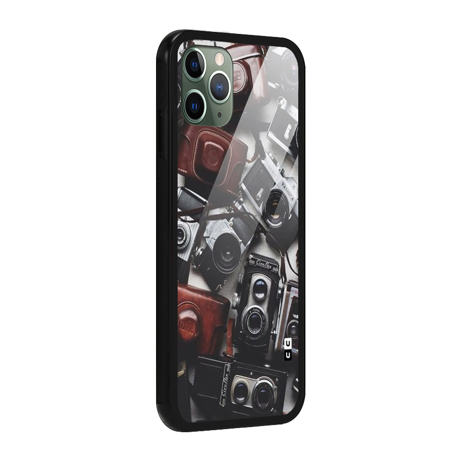 Vintage Beauty Shutter Glass Back Case for iPhone 11 Pro