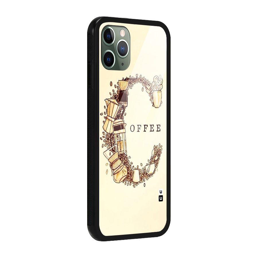 Vintage Coffee Glass Back Case for iPhone 11 Pro