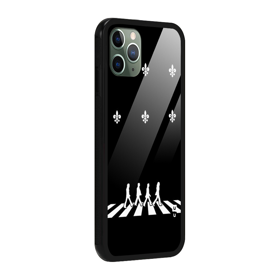 Walking Four Glass Back Case for iPhone 11 Pro