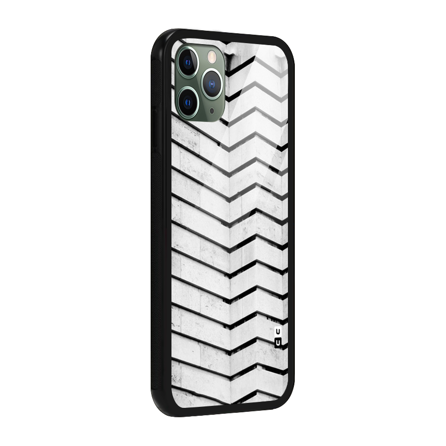 Wall Zig Zag Glass Back Case for iPhone 11 Pro