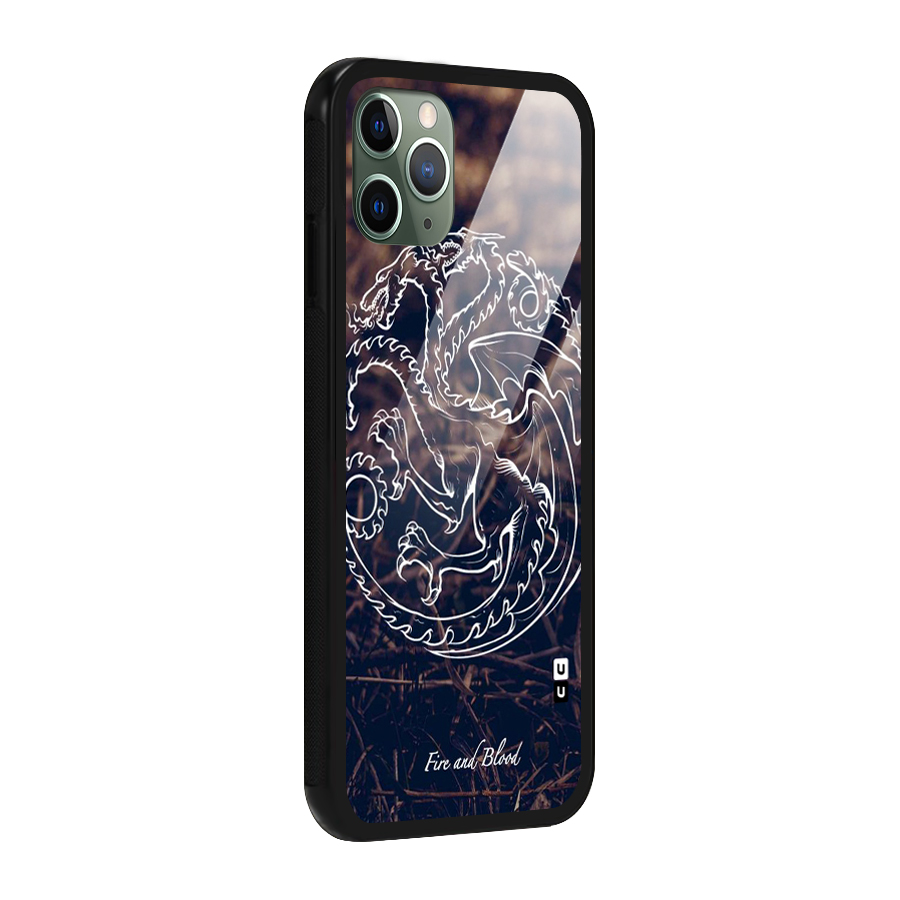 White Circle Glass Back Case for iPhone 11 Pro