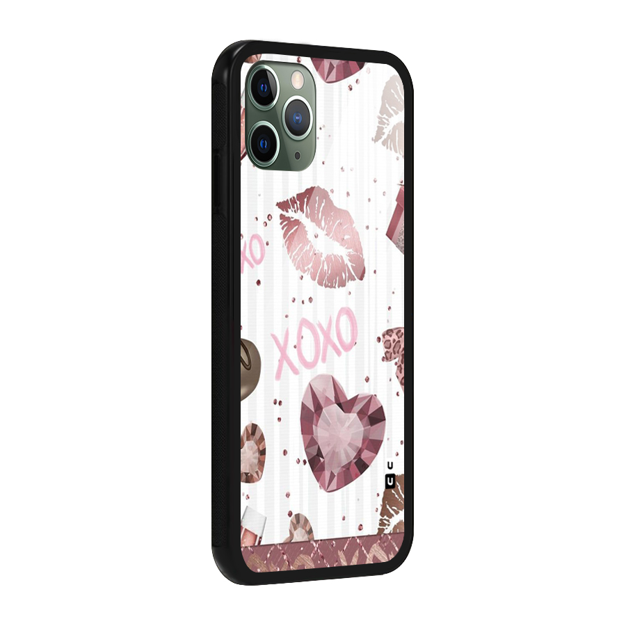 Wine Lip xoxo Glass Back Case for iPhone 11 Pro