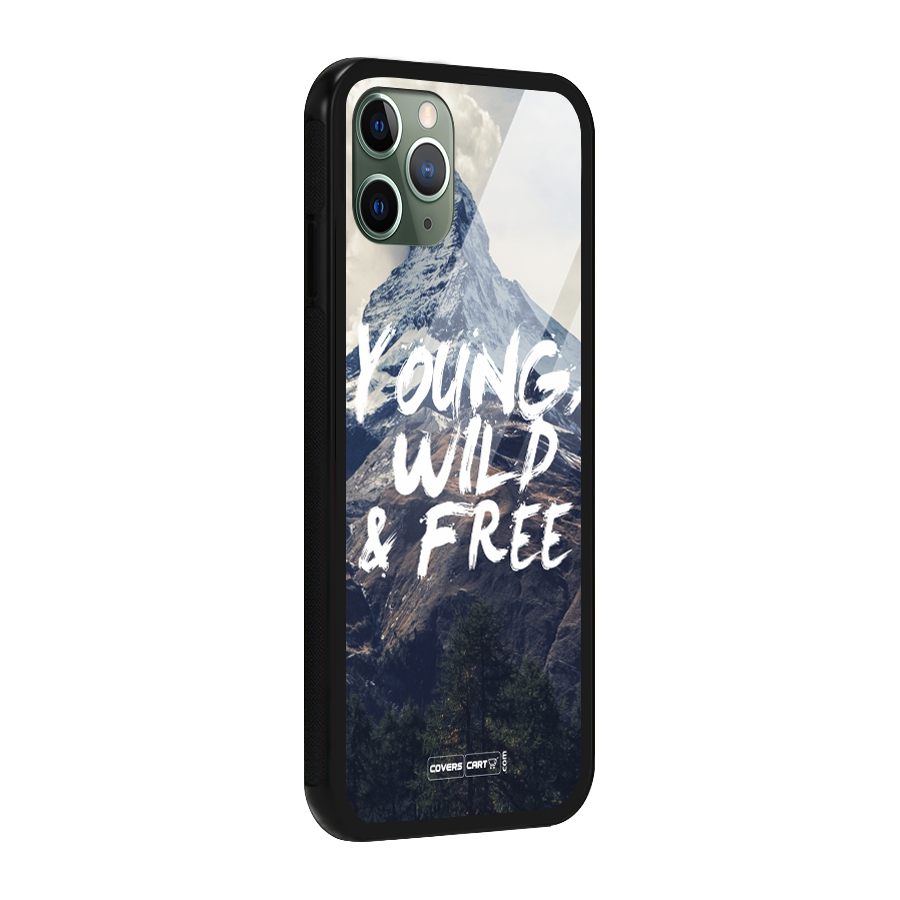 Young Wild and Free Glass Back Case for iPhone 11 Pro