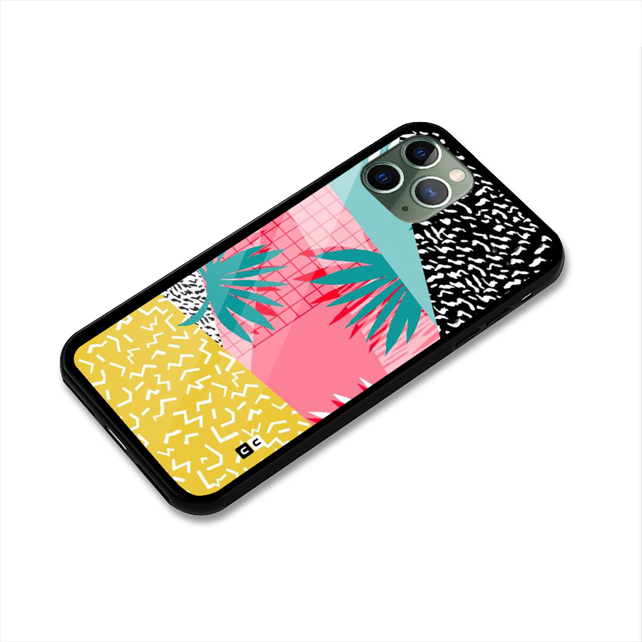 Abstract Grass Hues Glass Back Case for iPhone 11 Pro