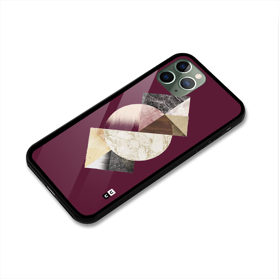 Abstract Marble Pattern Glass Back Case for iPhone 11 Pro