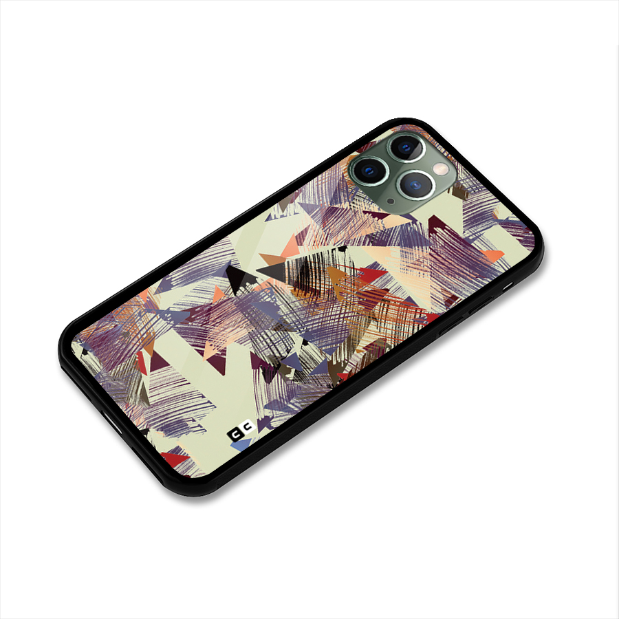Abstract Sketch Glass Back Case for iPhone 11 Pro