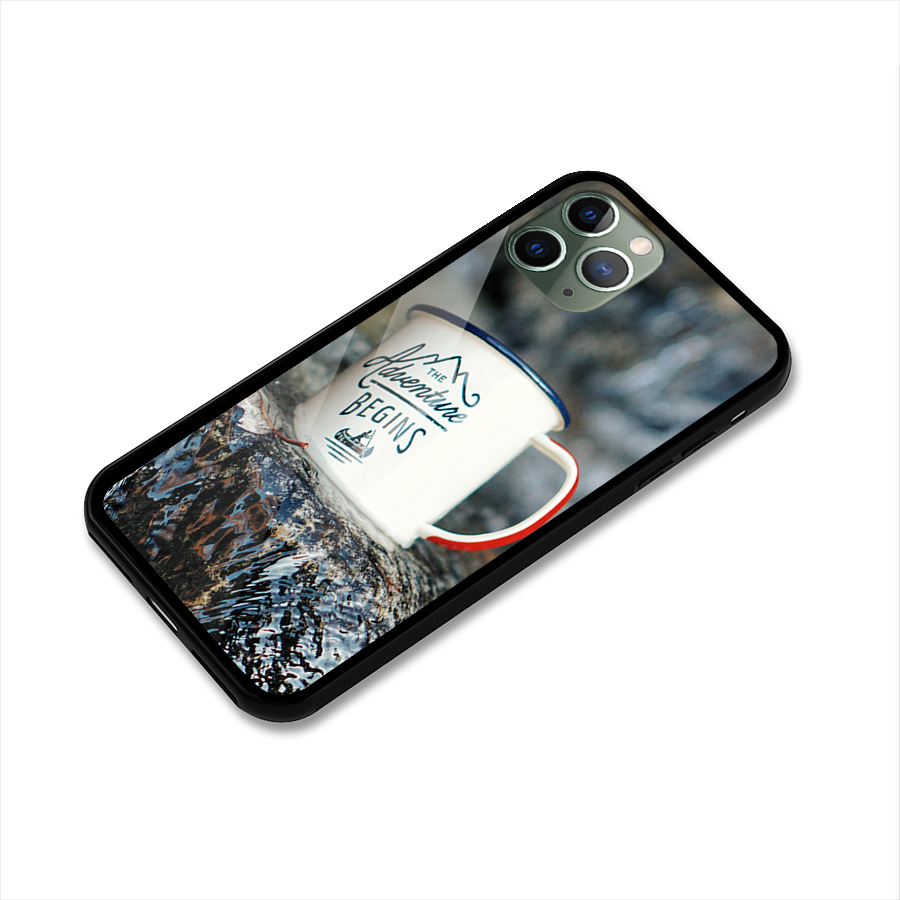 Adventure Begins Glass Back Case for iPhone 11 Pro