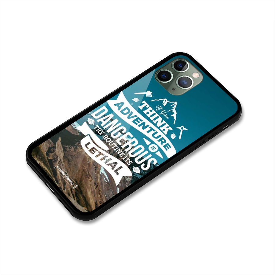 Adventure Dangerous Lethal Glass Back Case for iPhone 11 Pro