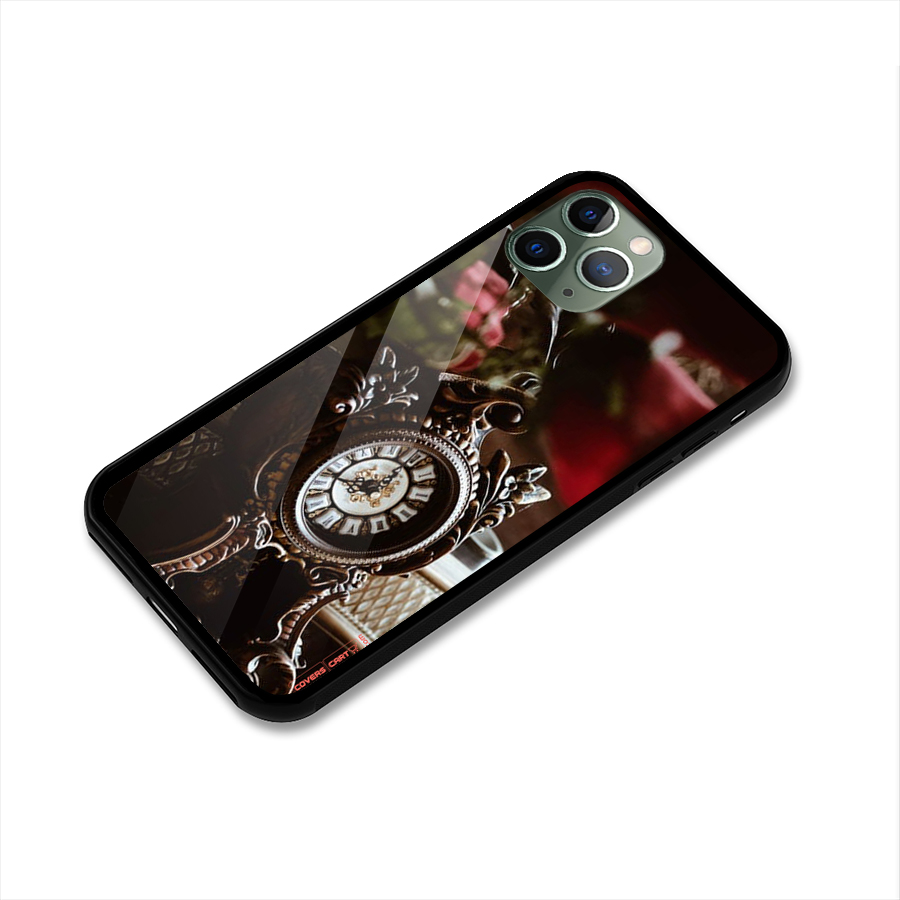 Ancient Clock Glass Back Case for iPhone 11 Pro