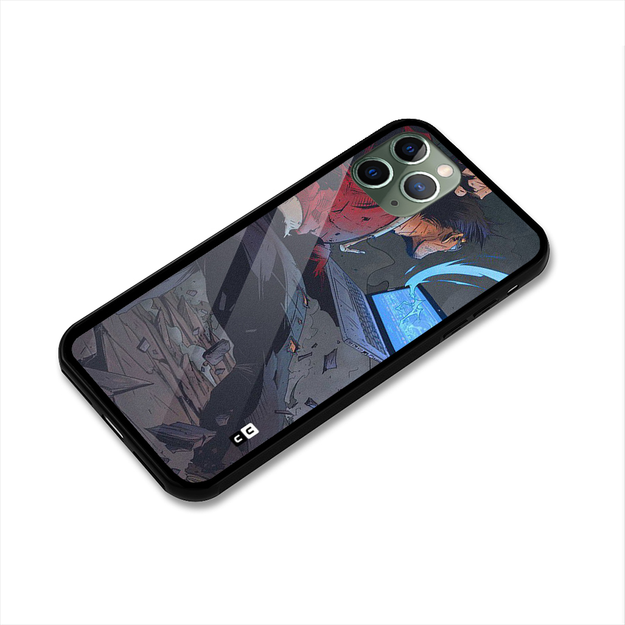 Angry Programmer Glass Back Case for iPhone 11 Pro