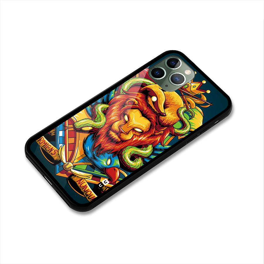 Animal Art Glass Back Case for iPhone 11 Pro