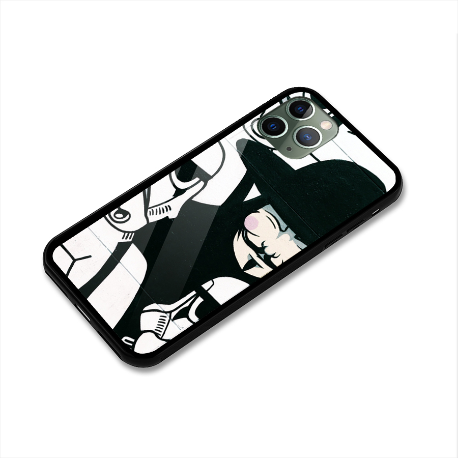 Anonymous Hat Glass Back Case for iPhone 11 Pro