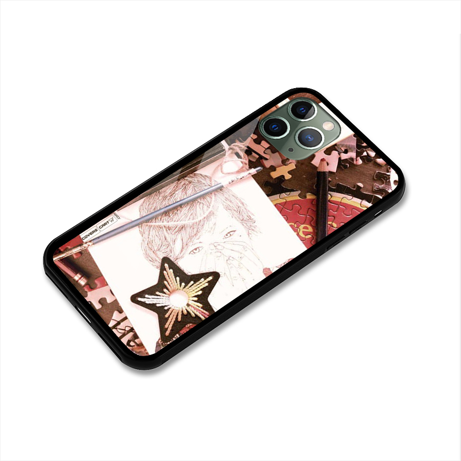 Artistic Messy Glass Back Case for iPhone 11 Pro