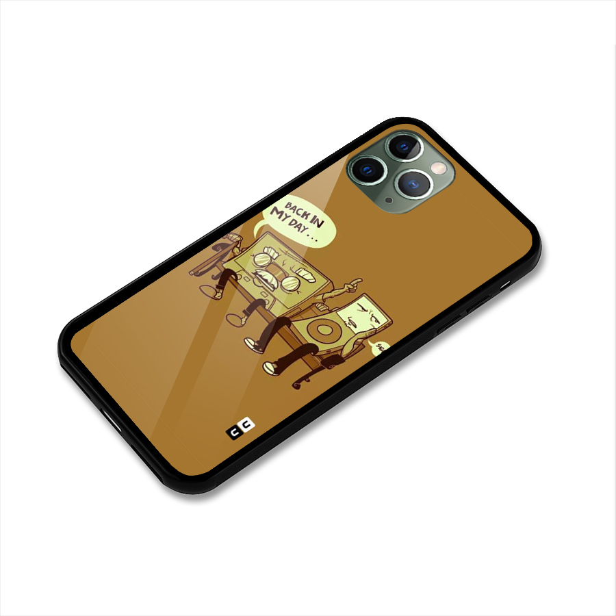 Back In Day Casette Glass Back Case for iPhone 11 Pro