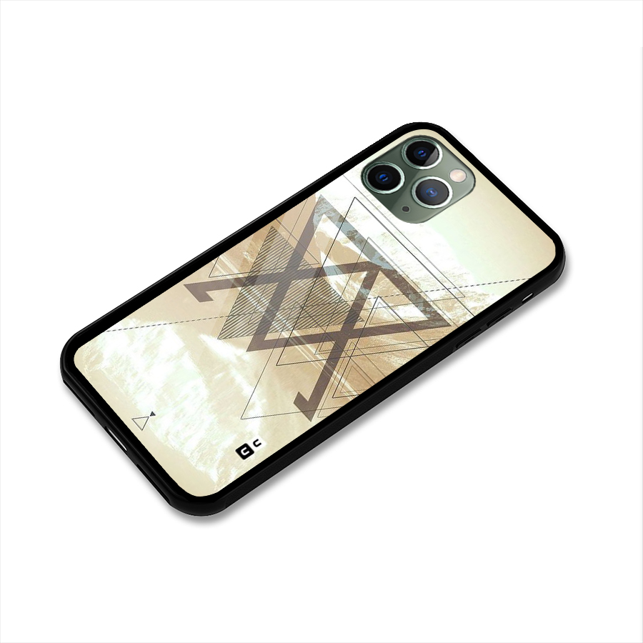 Beige View Glass Back Case for iPhone 11 Pro