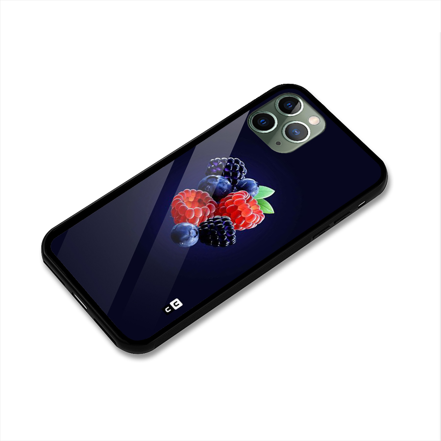 Berry Blast Glass Back Case for iPhone 11 Pro