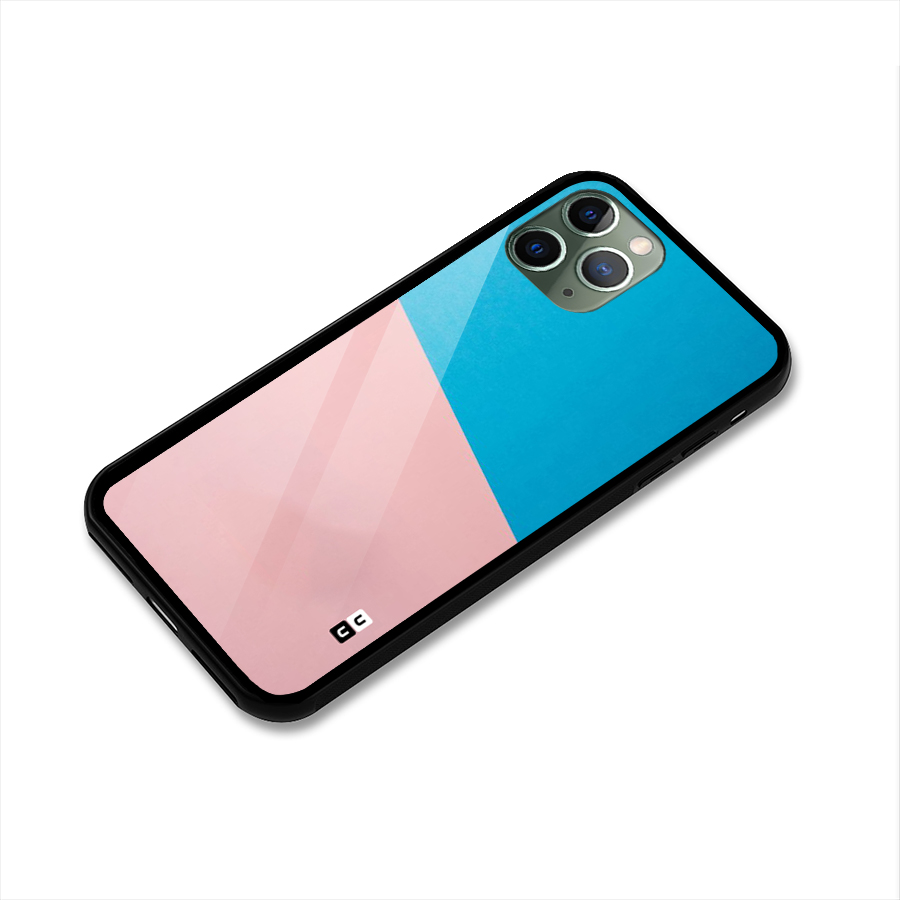 Bicolor Design Glass Back Case for iPhone 11 Pro