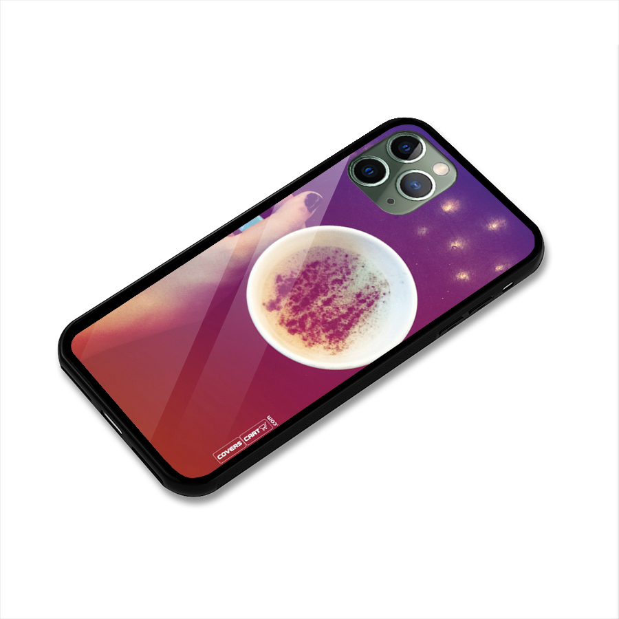 Bokeh Coffee Mug Glass Back Case for iPhone 11 Pro