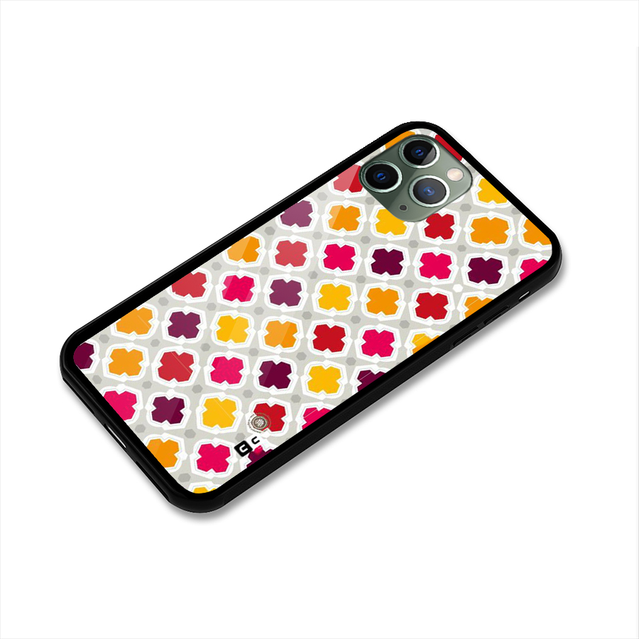 Bright Pattern Glass Back Case for iPhone 11 Pro