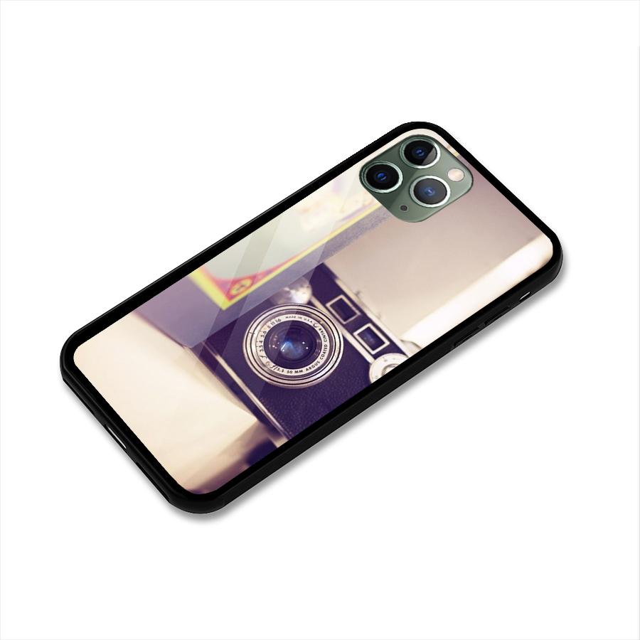 Camera Vintage Pastel Glass Back Case for iPhone 11 Pro
