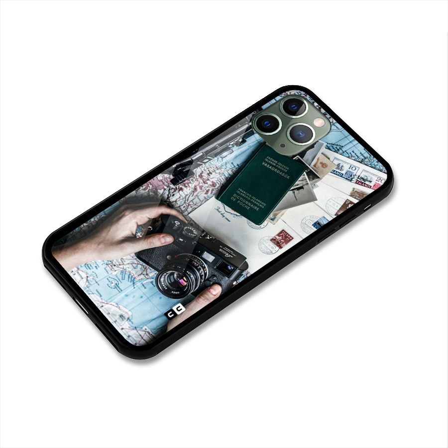 Camera and Postcards Glass Back Case for iPhone 11 Pro