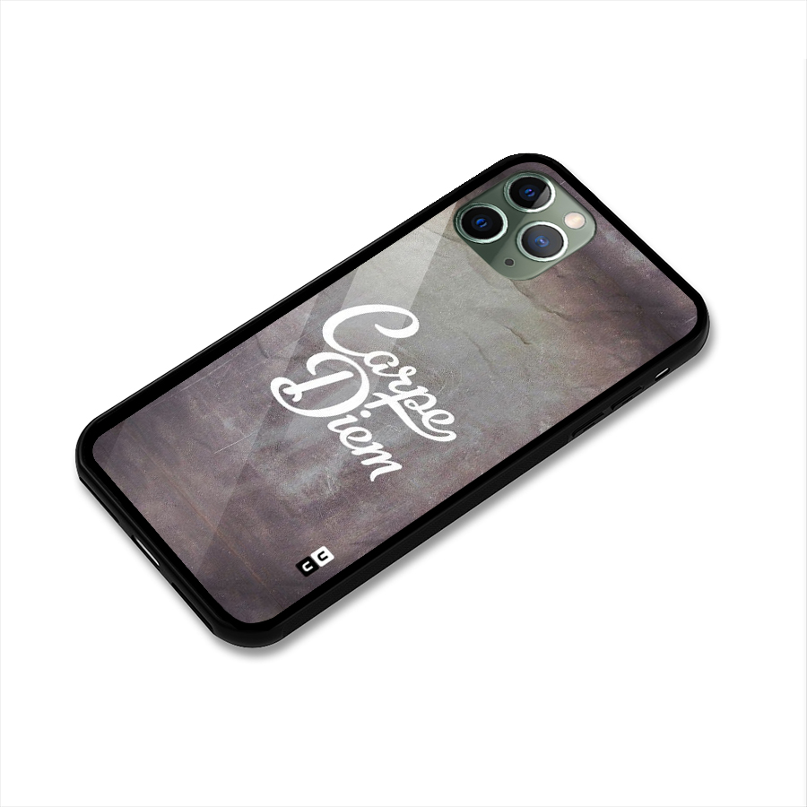 Carpe Diem Rugged Glass Back Case for iPhone 11 Pro