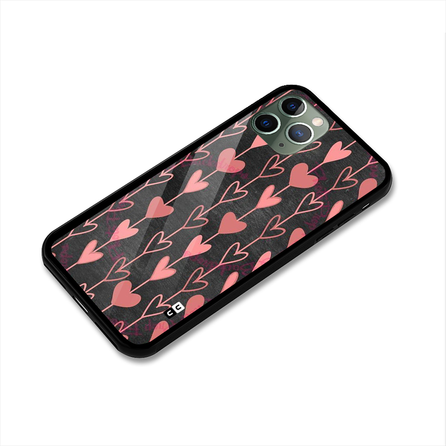 Chain Of Hearts Glass Back Case for iPhone 11 Pro