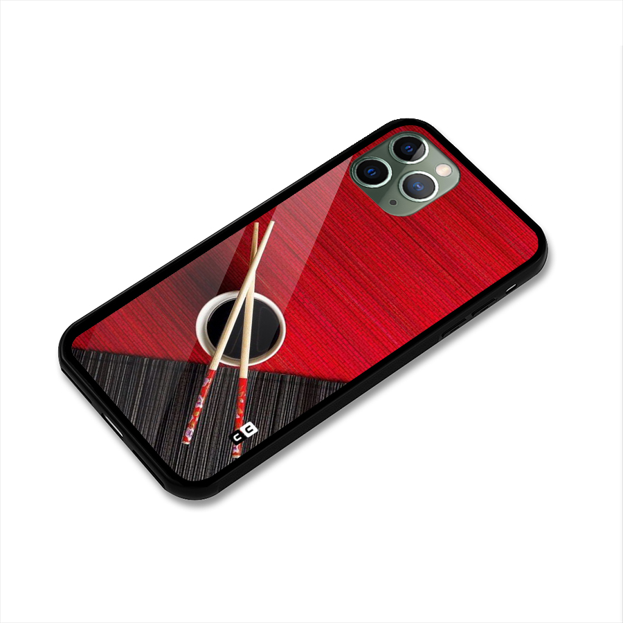 Chopstick Design Glass Back Case for iPhone 11 Pro