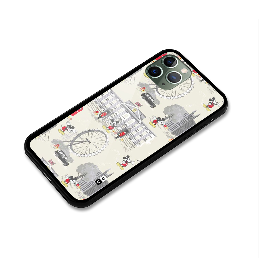 City Tour Pattern Glass Back Case for iPhone 11 Pro
