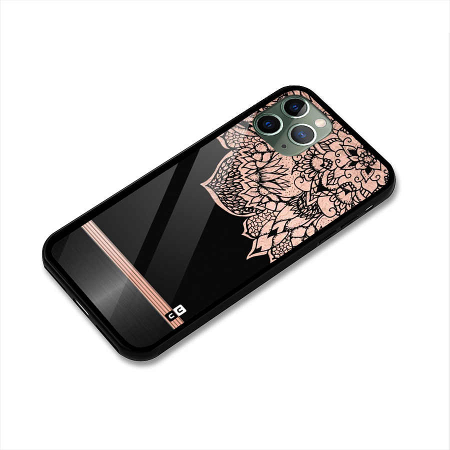 Classic Black Sleak Design Glass Back Case for iPhone 11 Pro