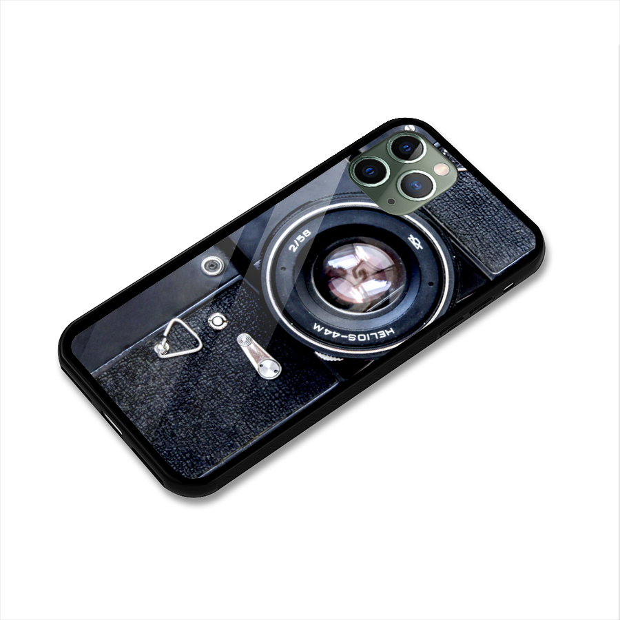 Classic Camera Glass Back Case for iPhone 11 Pro