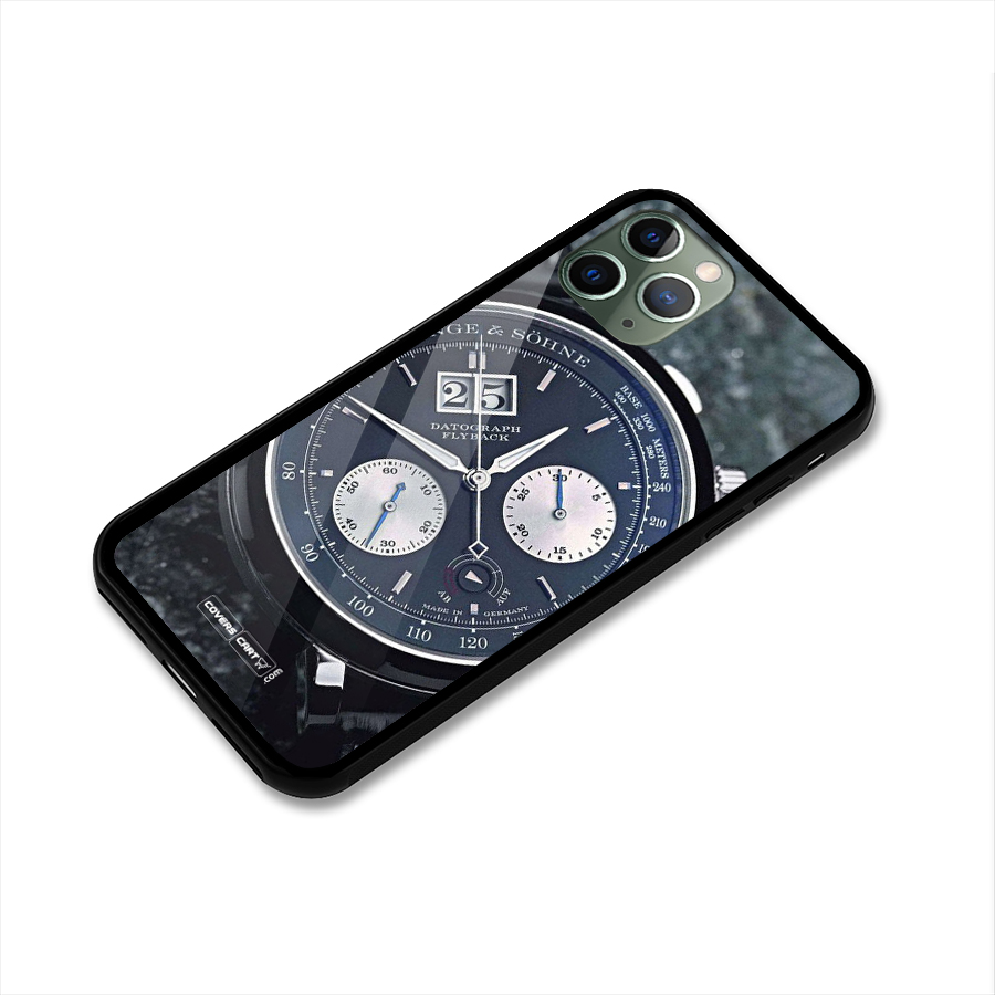 Classic Wrist Watch Glass Back Case for iPhone 11 Pro