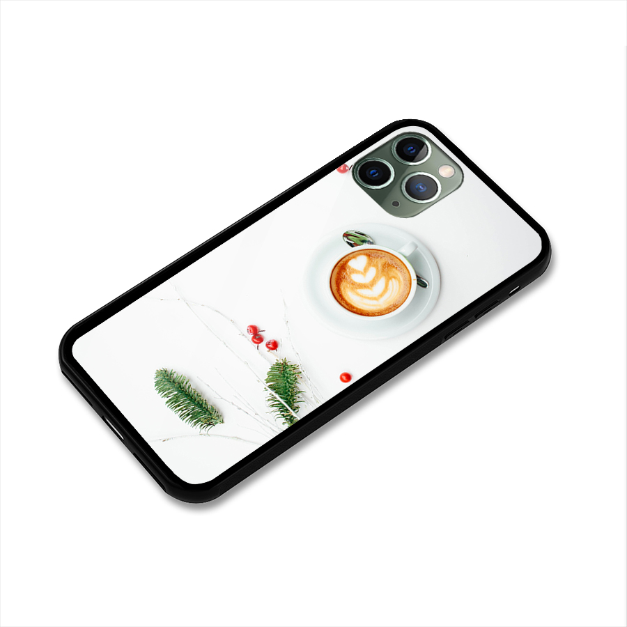 Coffee and Leafs Glass Back Case for iPhone 11 Pro