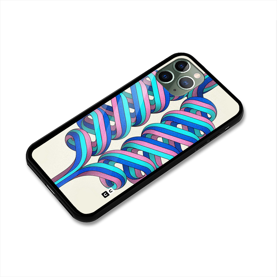 Coil Abstract Pattern Glass Back Case for iPhone 11 Pro