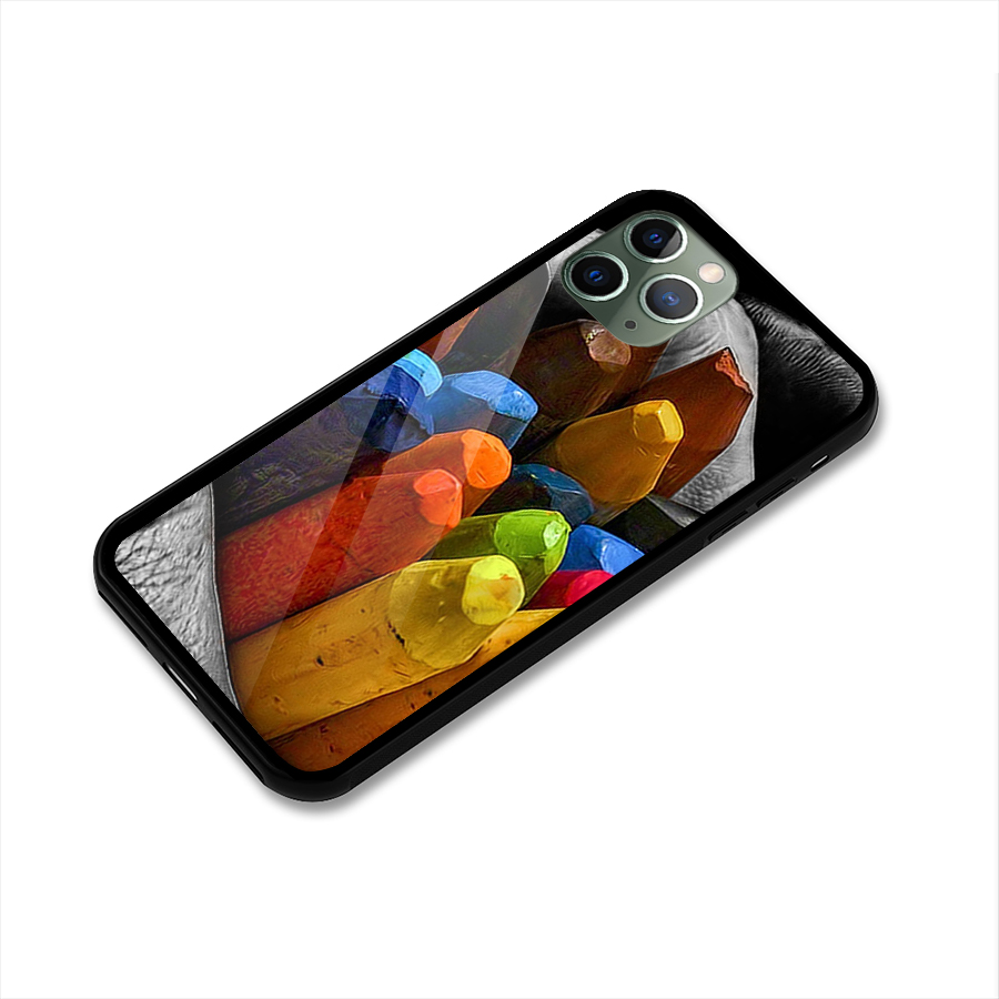 Crayons Beautiful Glass Back Case for iPhone 11 Pro