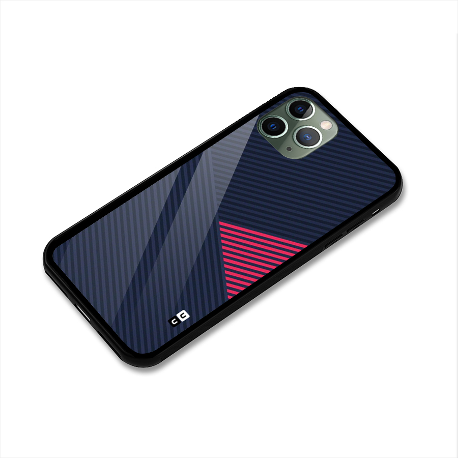 Criscros Stripes Glass Back Case for iPhone 11 Pro