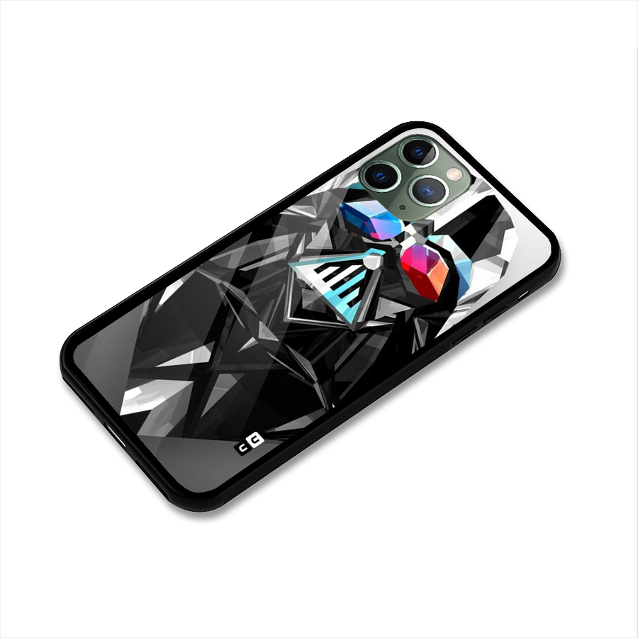 Crystal Robot Glass Back Case for iPhone 11 Pro
