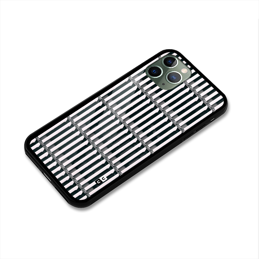 Dark Lines Pattern Glass Back Case for iPhone 11 Pro