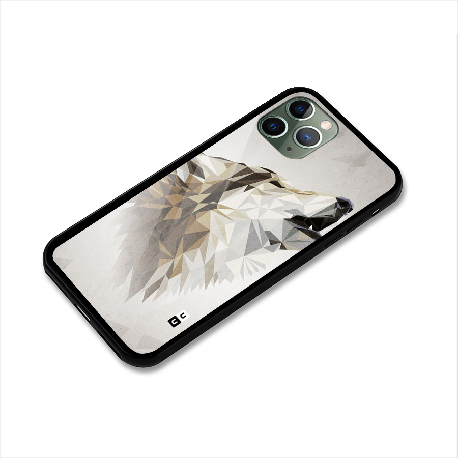 Diamond Wolf Glass Back Case for iPhone 11 Pro