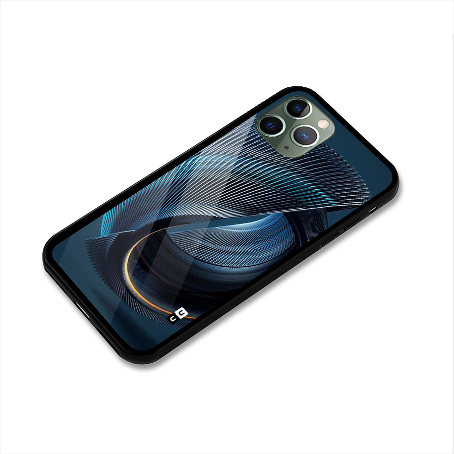 Digital Circle Pattern Glass Back Case for iPhone 11 Pro