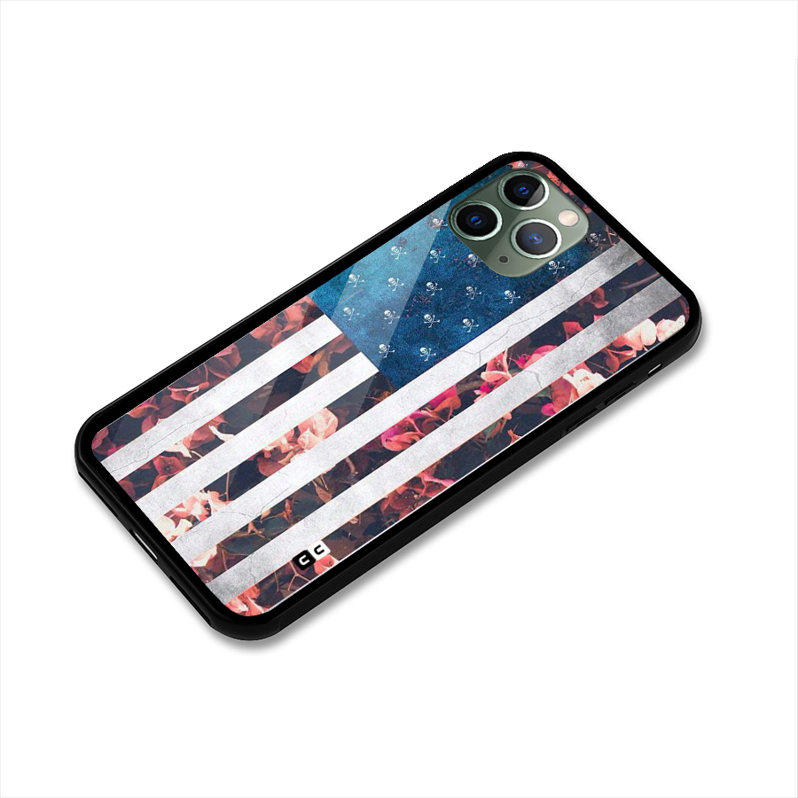 Flag Stripes Glass Back Case for iPhone 11 Pro