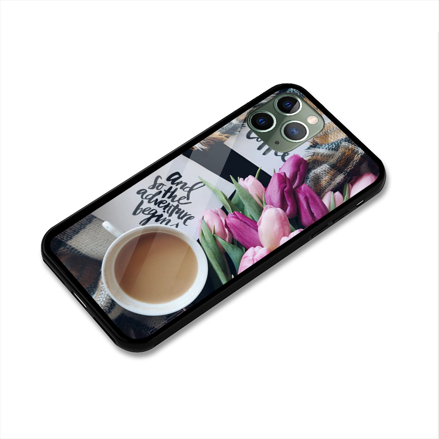 Floral Adventure Glass Back Case for iPhone 11 Pro